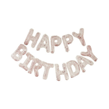 Ginger Ray - Konfetili Happy Birthday Balonlar Ginger Ray - Konfetili Happy Birthday Balonlar
