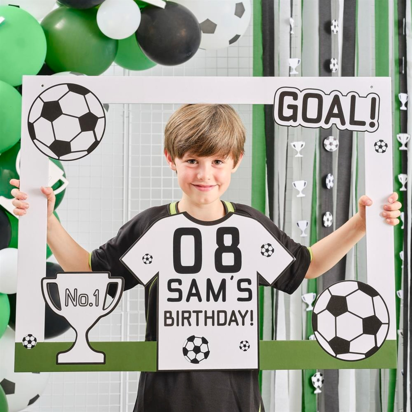 Ginger Ray - Photobooth Frame Customisable Football - Futbol Fotoğraf Çerçevesi - FT-110 - 5056567031525