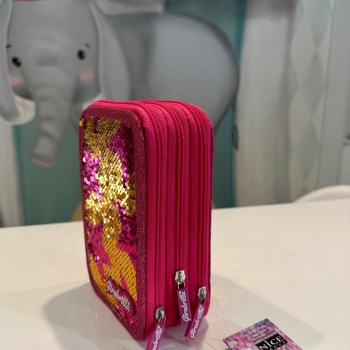 Girabrilla - Işıltılı Kalem Kutusu Koyu Pembe