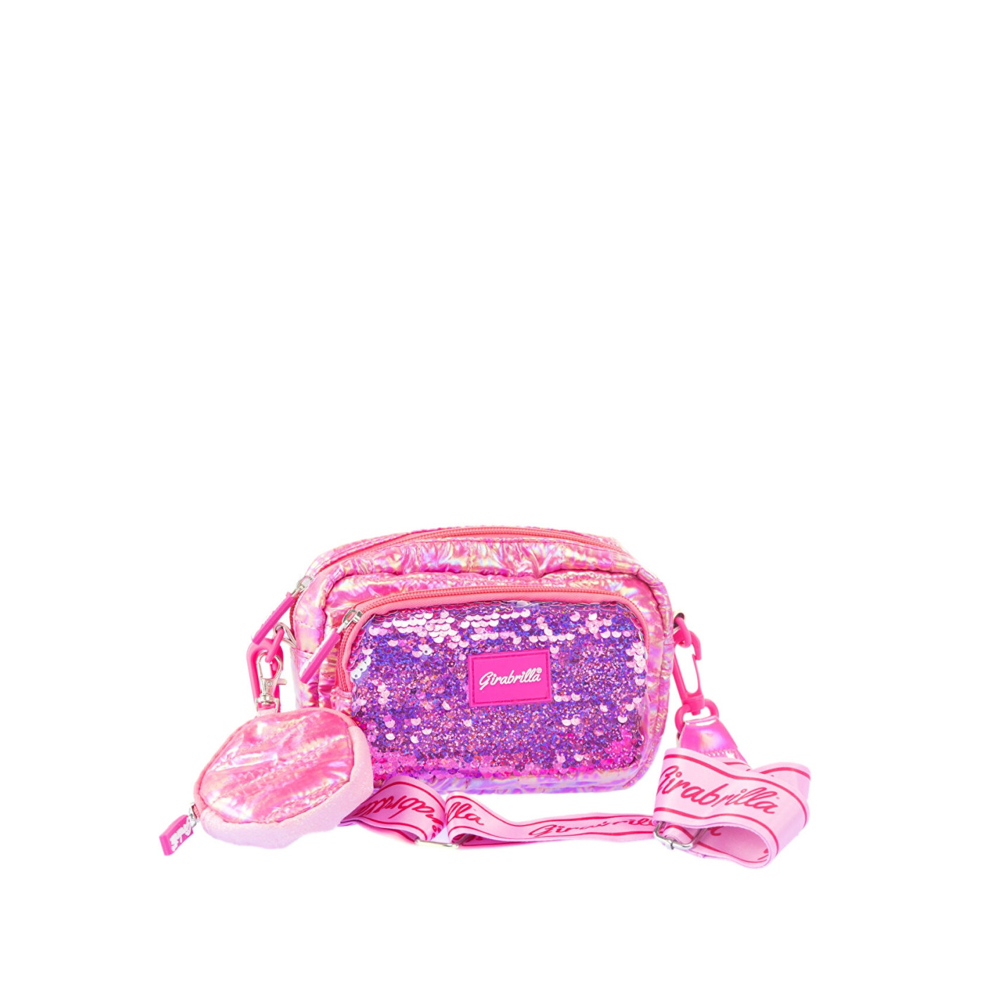 Girabrilla - Puffer Askılı Çanta Ve Cüzdan Koyu Pembe - 8056779190536 - 8056779190536