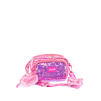 Girabrilla - Puffer Askılı Çanta Ve Cüzdan Koyu Pembe 