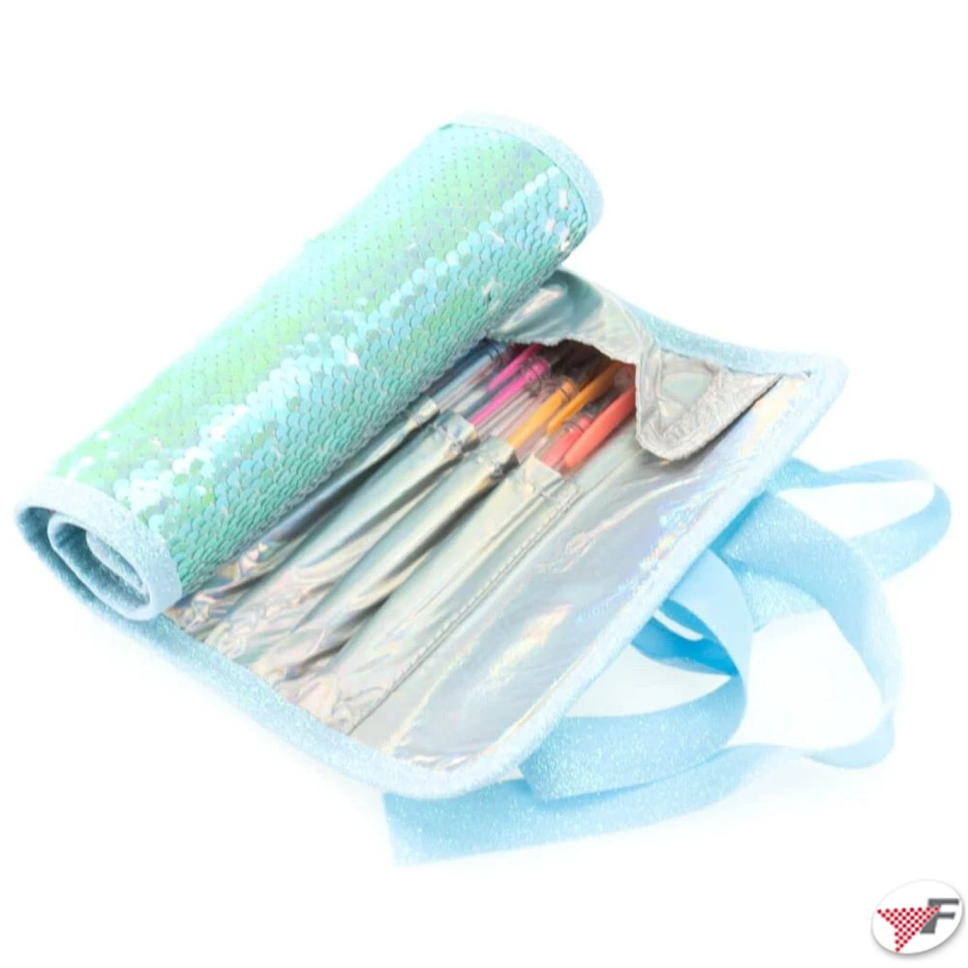 IŞILTILI KATLANIR KALEMLİK-TURKUAZ - ST00557 - 8056779190147