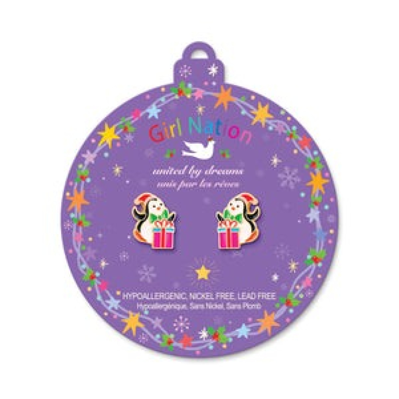 Holiday Studs- Penguin Surprise - ST01159 - jx515s