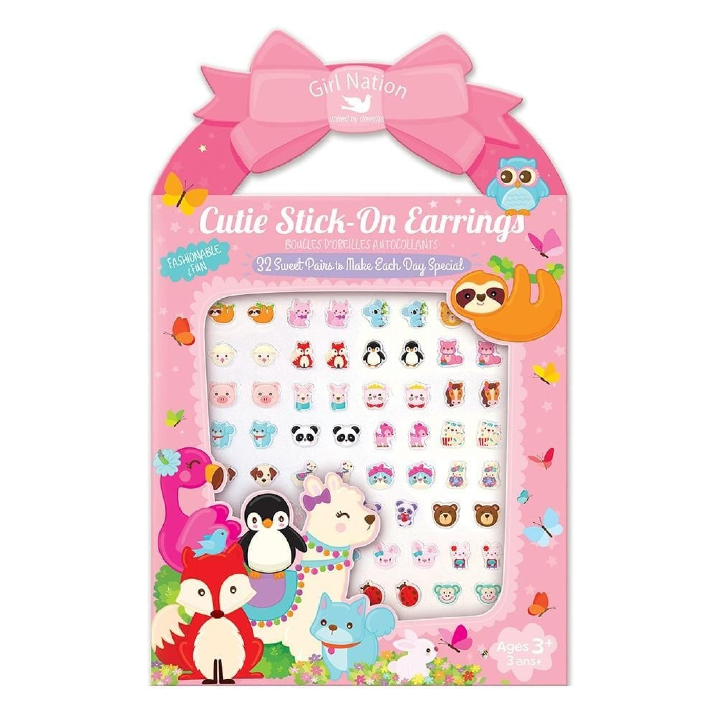 Cutie Stick-On Earrings- Animal Friends - 728028460858 - 728028460858