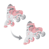 Globber 2in1 Paten XS/S - Pastel Pembe Globber 2in1 Paten XS/S - Pastel Pembe