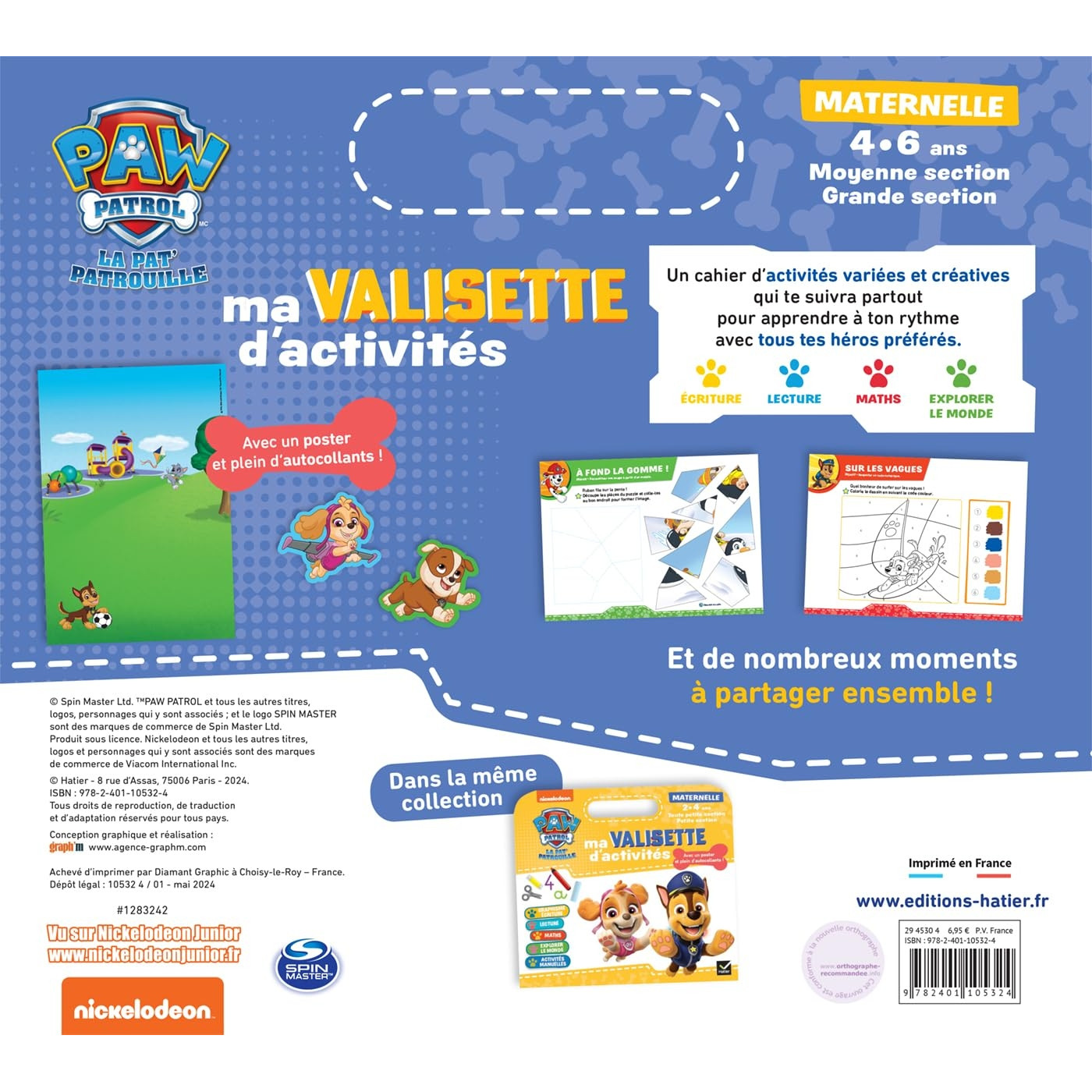 Ma valisette d'activitiesla pat'patrouille 4-6 Ans Ma valisette d'activitiesla pat'patrouille 4-6 Ans