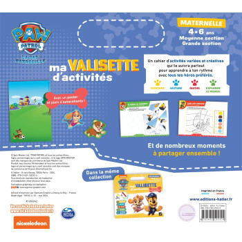 Ma valisette d'activitiesla pat'patrouille 4-6 Ans