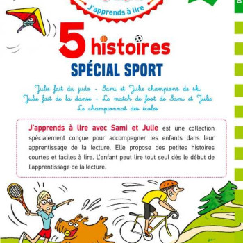 Hachette Group - Sami et Julie 5 Histoires Special Sport - Fransızca Hikaye Kitabı