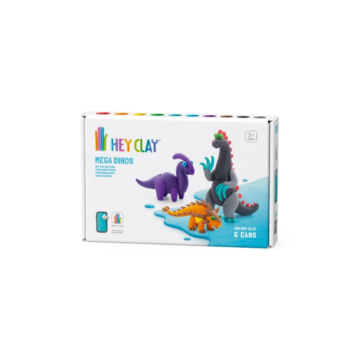 Hava ile Kuruyan Kil (6'lı kutu) - Mega Dinozorlar - 4897105241836 - 4897105241836