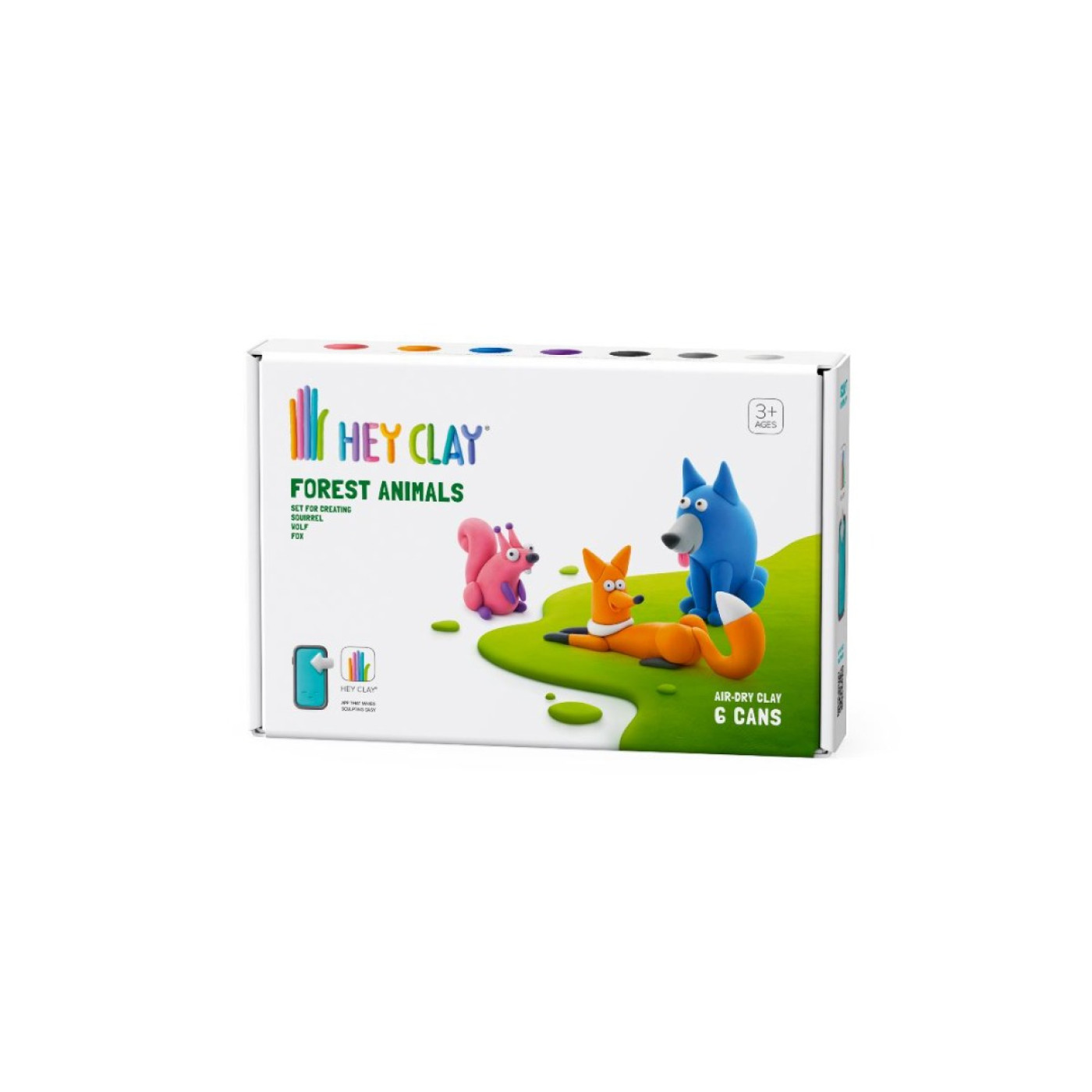 Hava İle Kuruyan Kil (6'Lı Kutu) - Orman Hayvanları (Kurt, Tilki, Sincap) - 4897105242406 Hava İle Kuruyan Kil (6'Lı Kutu) - Orman Hayvanları (Kurt, Tilki, Sincap) - HC060043 - 4897105242406