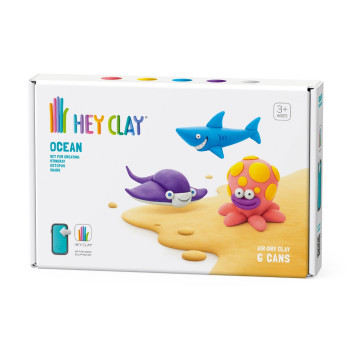 Hava İle Kuruyan Kil (6'Lı Kutu) - Okyanus (Köpekbalığı, Ahtapot, Vatoz) Hava İle Kuruyan Kil (6'Lı Kutu) - Okyanus (Köpekbalığı, Ahtapot, Vatoz)