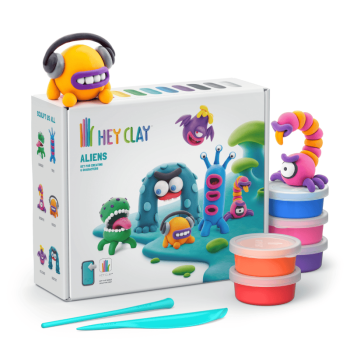 Hey Clay Yaratıcı Kil Seti - Aliens