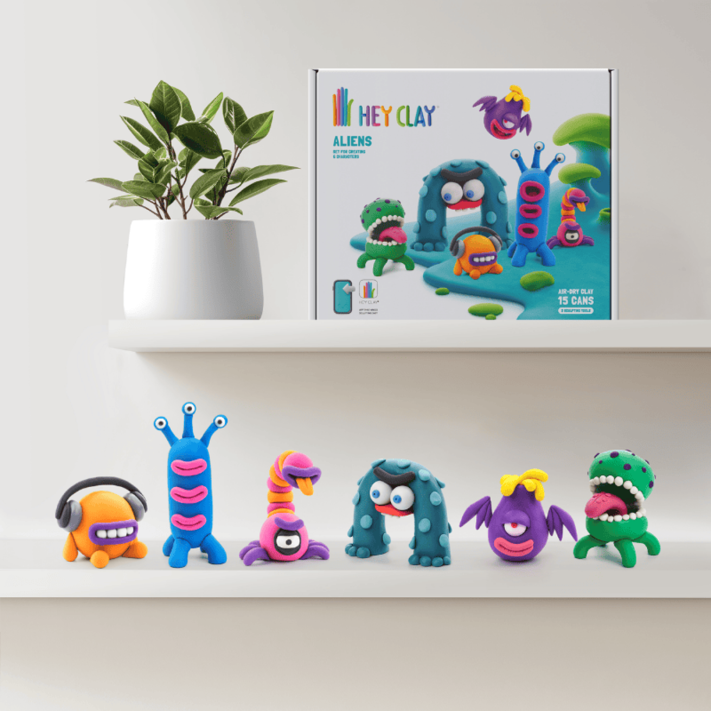 Hey Clay Yaratıcı Kil Seti - Aliens Hey Clay Yaratıcı Kil Seti - Aliens