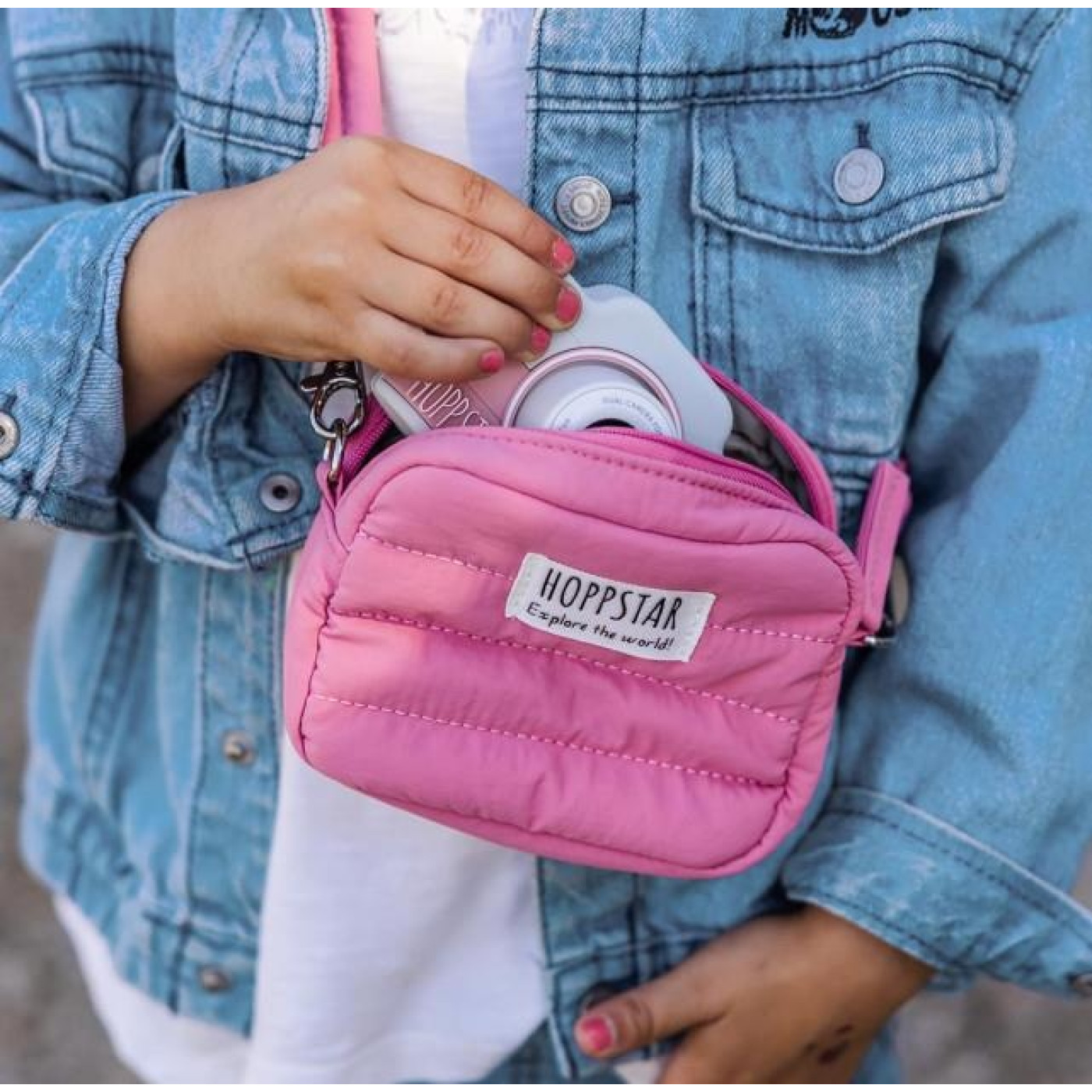 Hoppstar Mini Boy Pembe Kamera Çantası - Rookie ve Expert Kamera uyumlu 12455