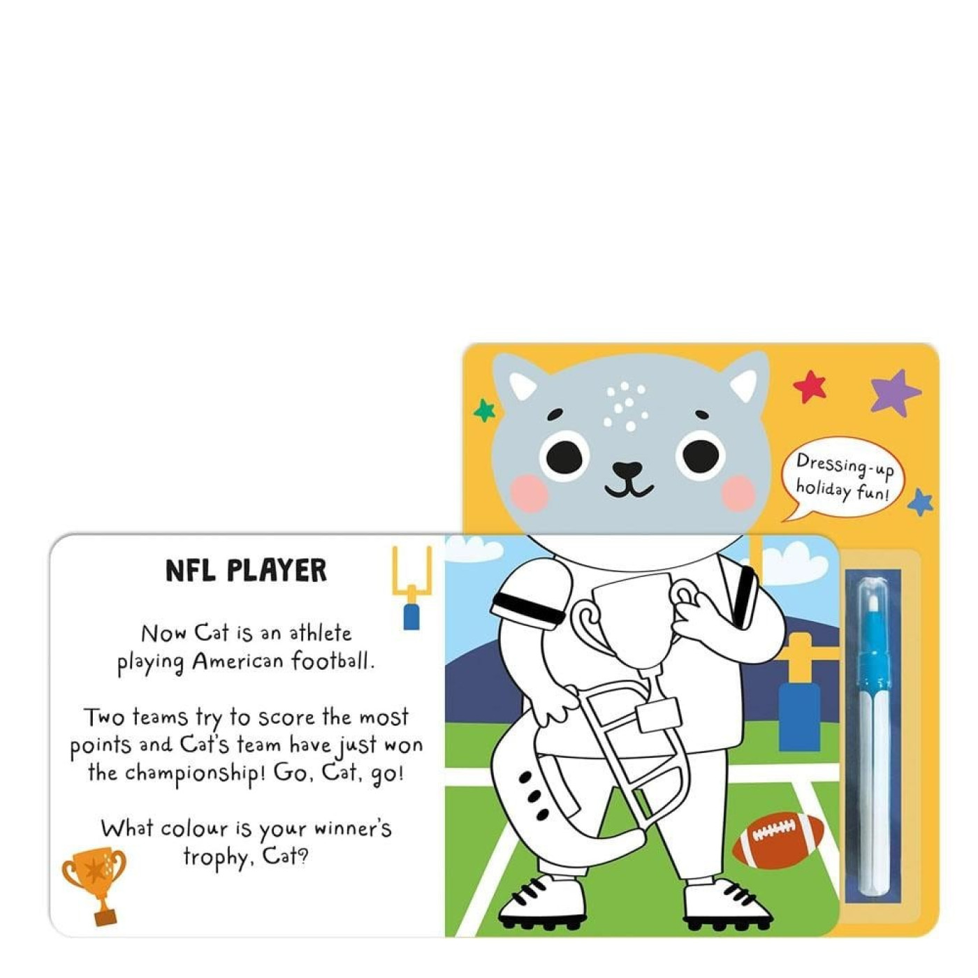 Imagine That - What Will You Wear - Cat-Magic Water Painting Book - 9781835550243 - 9781835550243