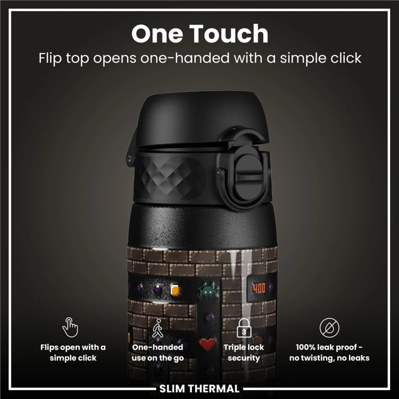 ION8 ION8 - İnce Su Termosu - Oyuncu - 500 ml - Sızdırmaz - Termos Görseli