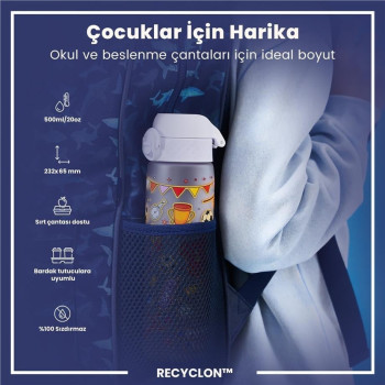 ION8 - İnce Suluk - Futbol - 500 ml - Sızdırmaz - BPA İçermeyen