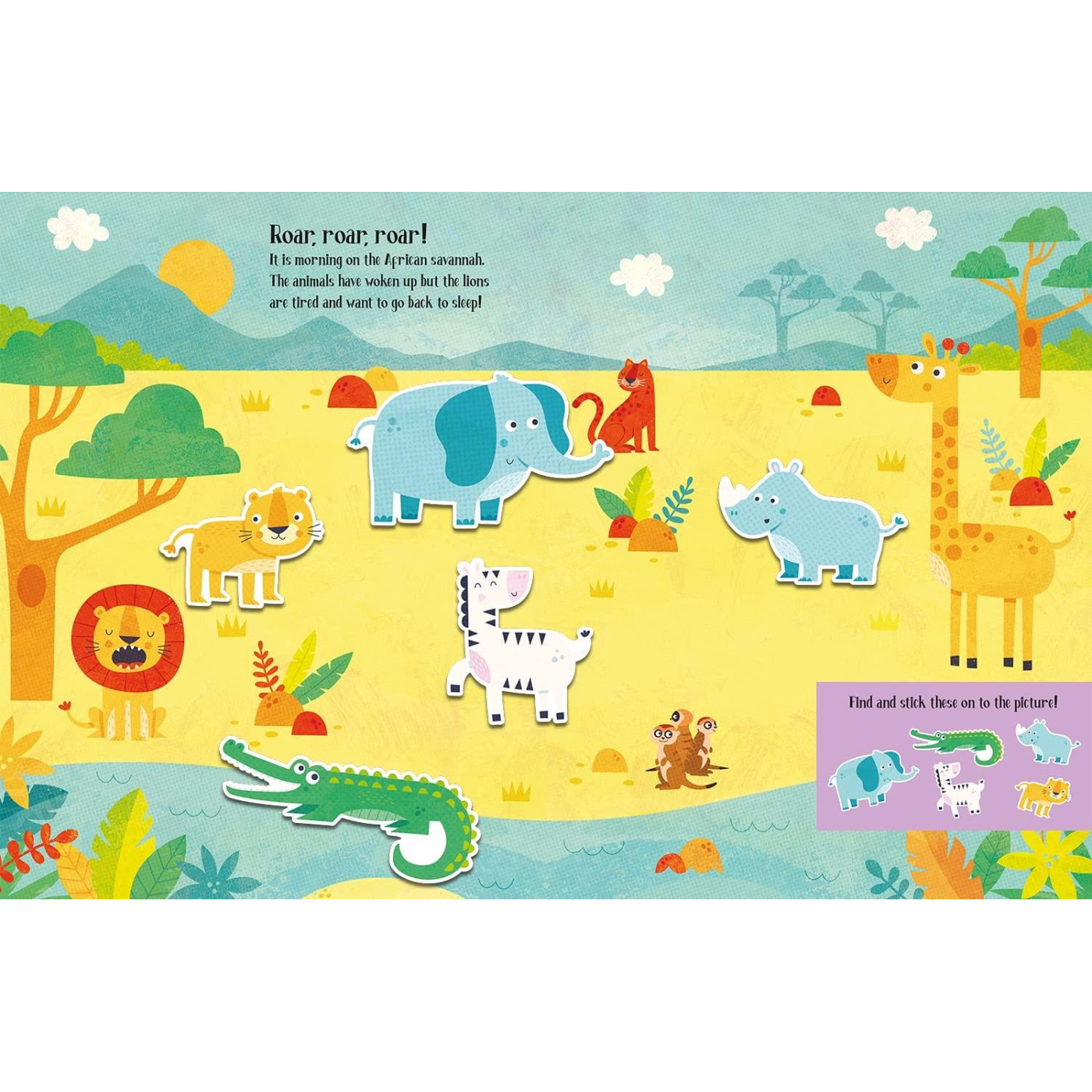 Felt Stickers - Animals Play Scene Book