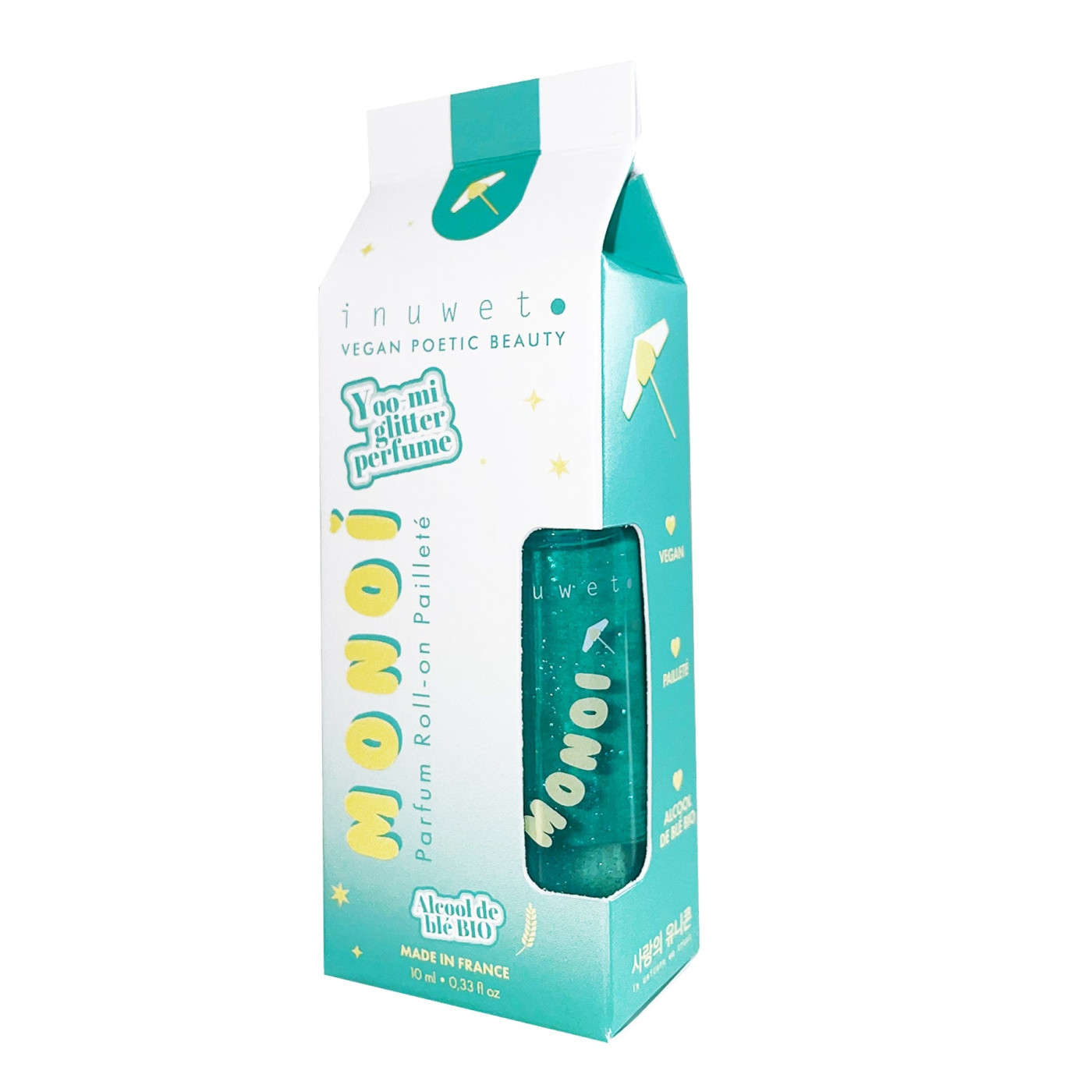 Inuwet - Monoi Aromalı Simli Roll-on Parfüm 10 ml Inuwet - Monoi Aromalı Simli Roll-on Parfüm 10 ml
