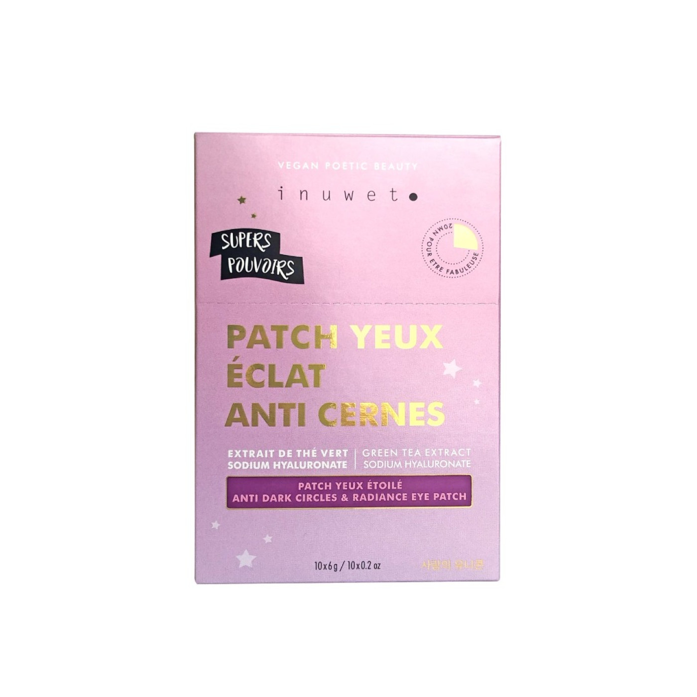 INUWET - STARS GLITTER EYES PATCH YEUX ETOILES - 3760355043776 INUWET - STARS GLITTER EYES PATCH YEUX ETOILES - 3760355043776 - 3760355043776