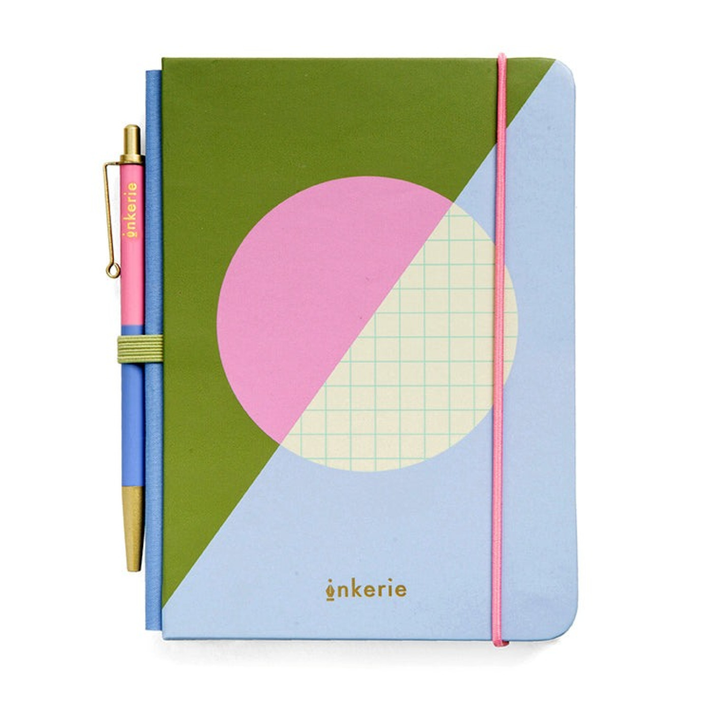 Kikkerland - Kareli Mini Notebook ve Kalem Kikkerland - Kareli Mini Notebook ve Kalem