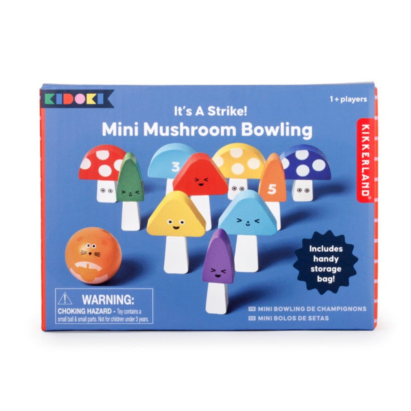 Kikkerland - Ahşap Mini Mantar Bowling Oyunu