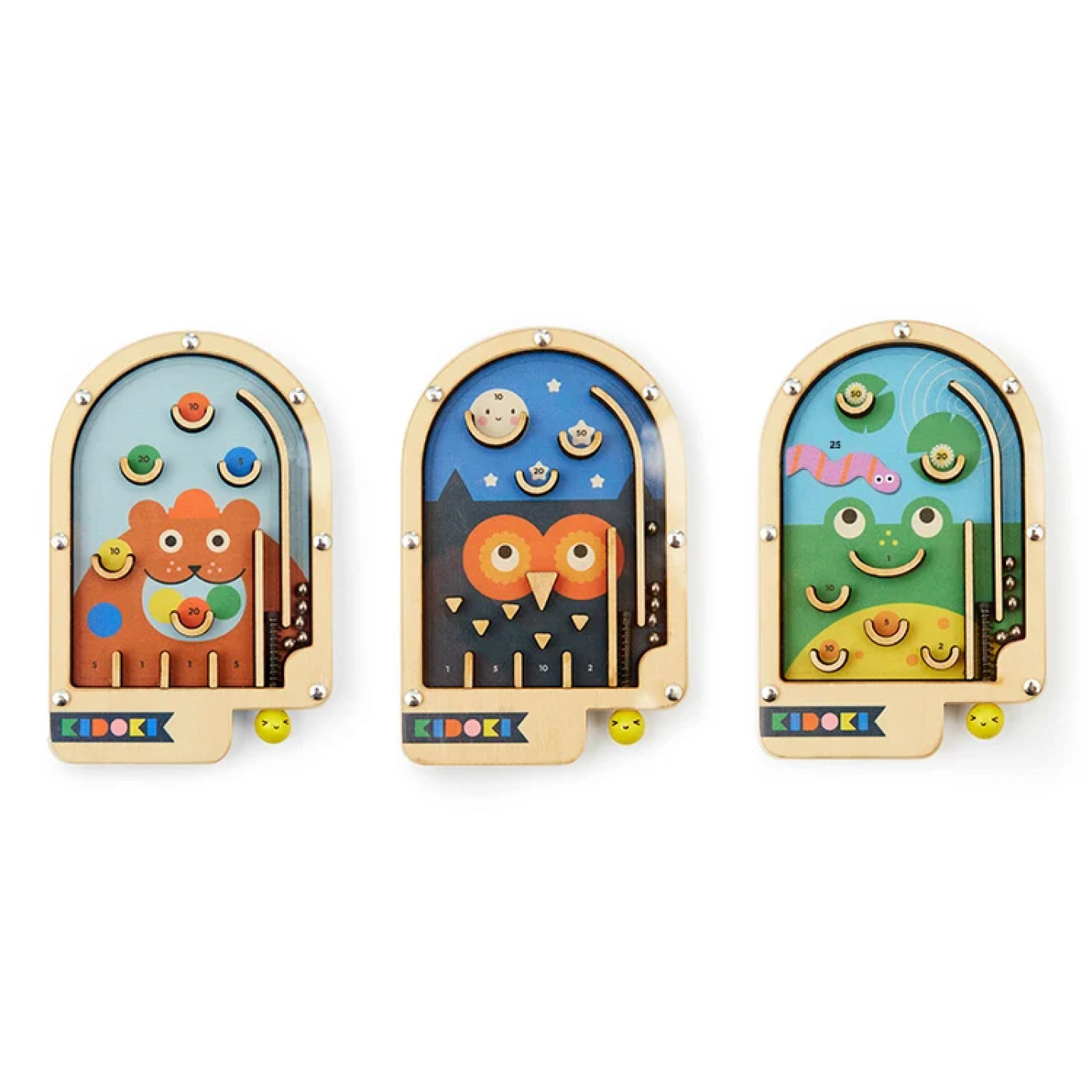 Kikkerland Kikkerland - Ahşap Pinball - Ahşap Oyuncaklar Görseli