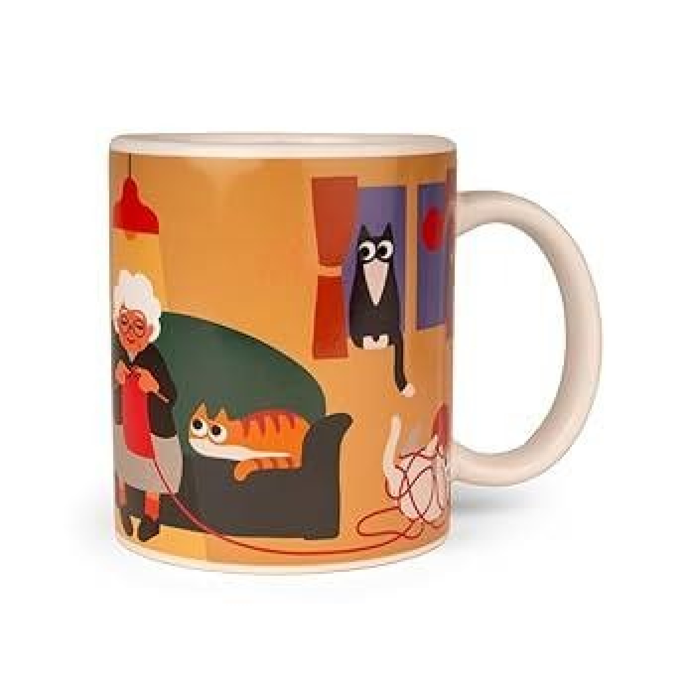 Kikkerland - Cat Lady Morph Mug Kupa