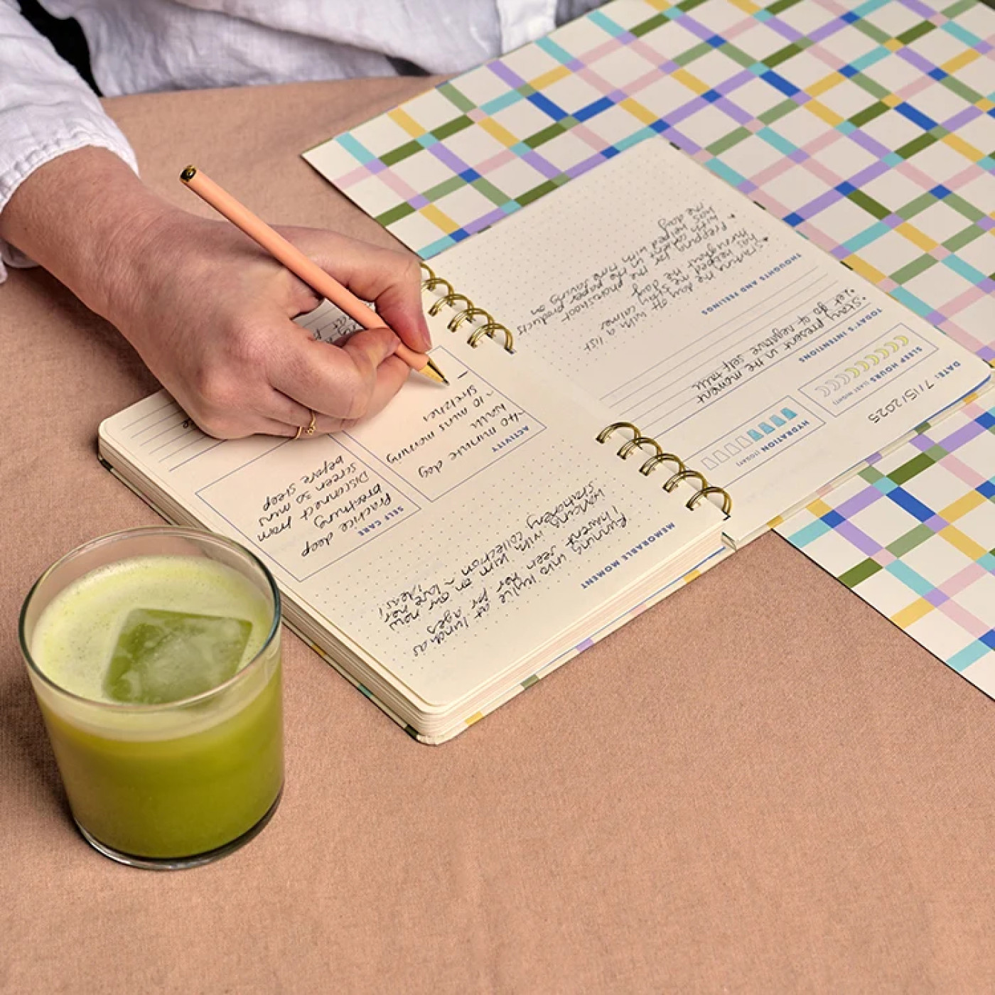 Kikkerland - İnkerie Wellness Journal A5 Telli Yaşam Günlüğü -  Görseli