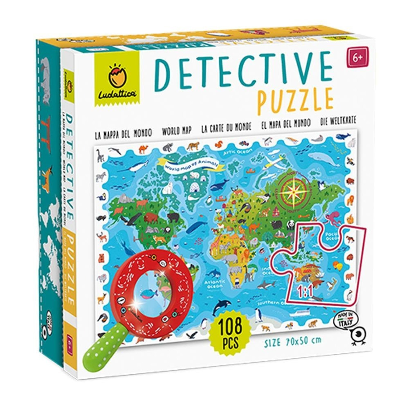 Dedektif Puzzle - Dünya Haritası - 8057158623423 - 8057158623423