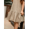 Olivia Haki Müslin Kız Çocuk Elbise 4-5 Yaş - LL-OLIVIAH-02 - 8684278026485