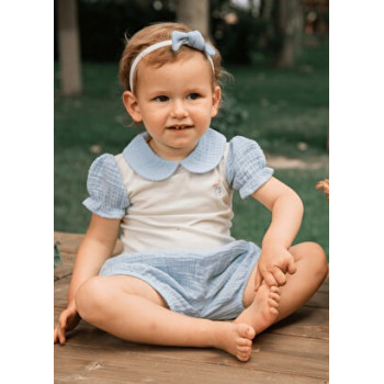 Lou Lou - Flora Mavi/Ekru 2'Li Kız Bebek Seti