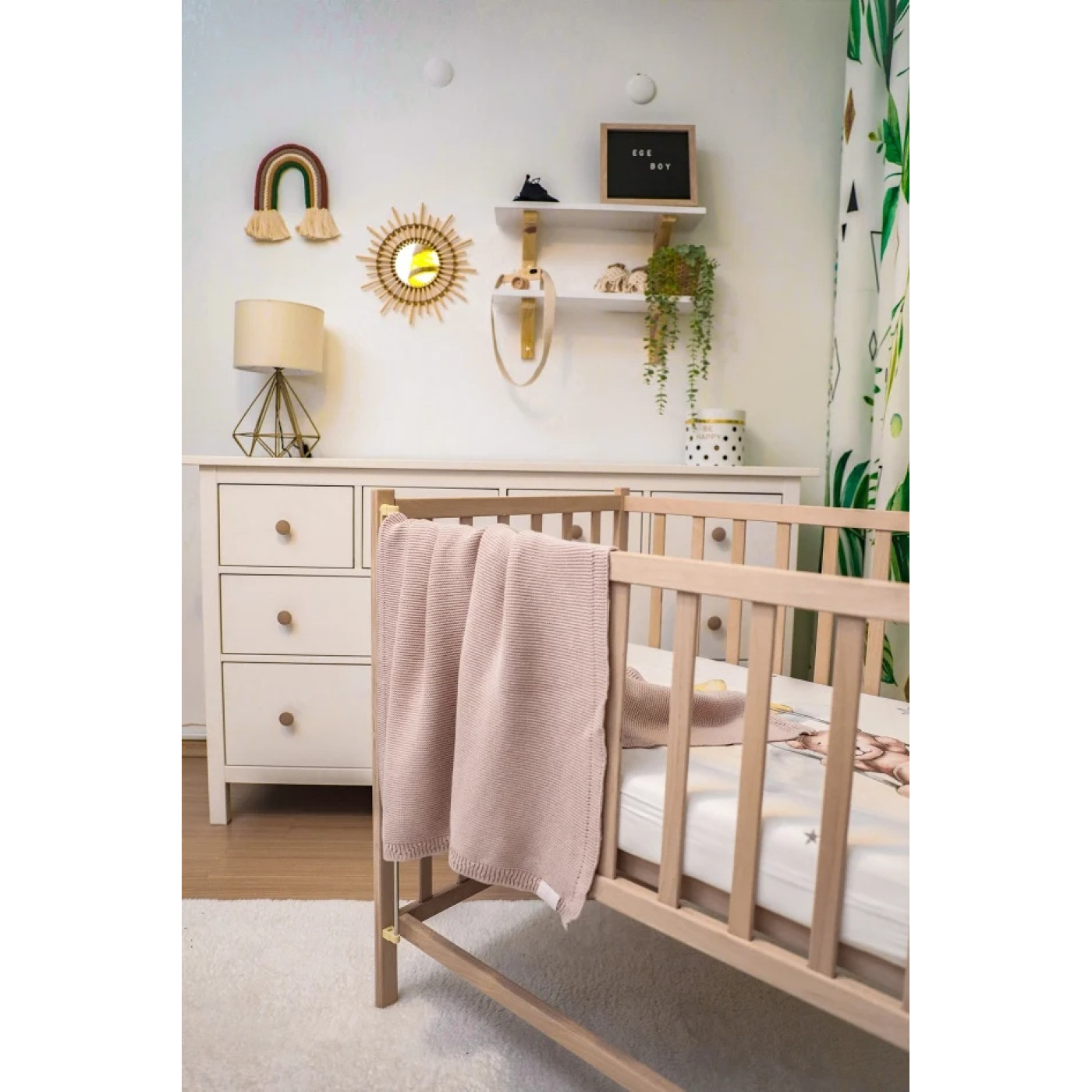 Lou Lou Baby Violet Triko Battaniye & Bere Set Pembe