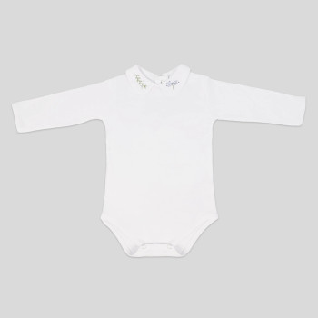 Lou Lou Baby Bebe Yaka Body Unisex -(Yusufçuk İşlemeli)