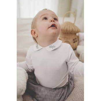 Lou Lou Baby Bebe Yaka Body Unisex -(Yusufçuk İşlemeli)