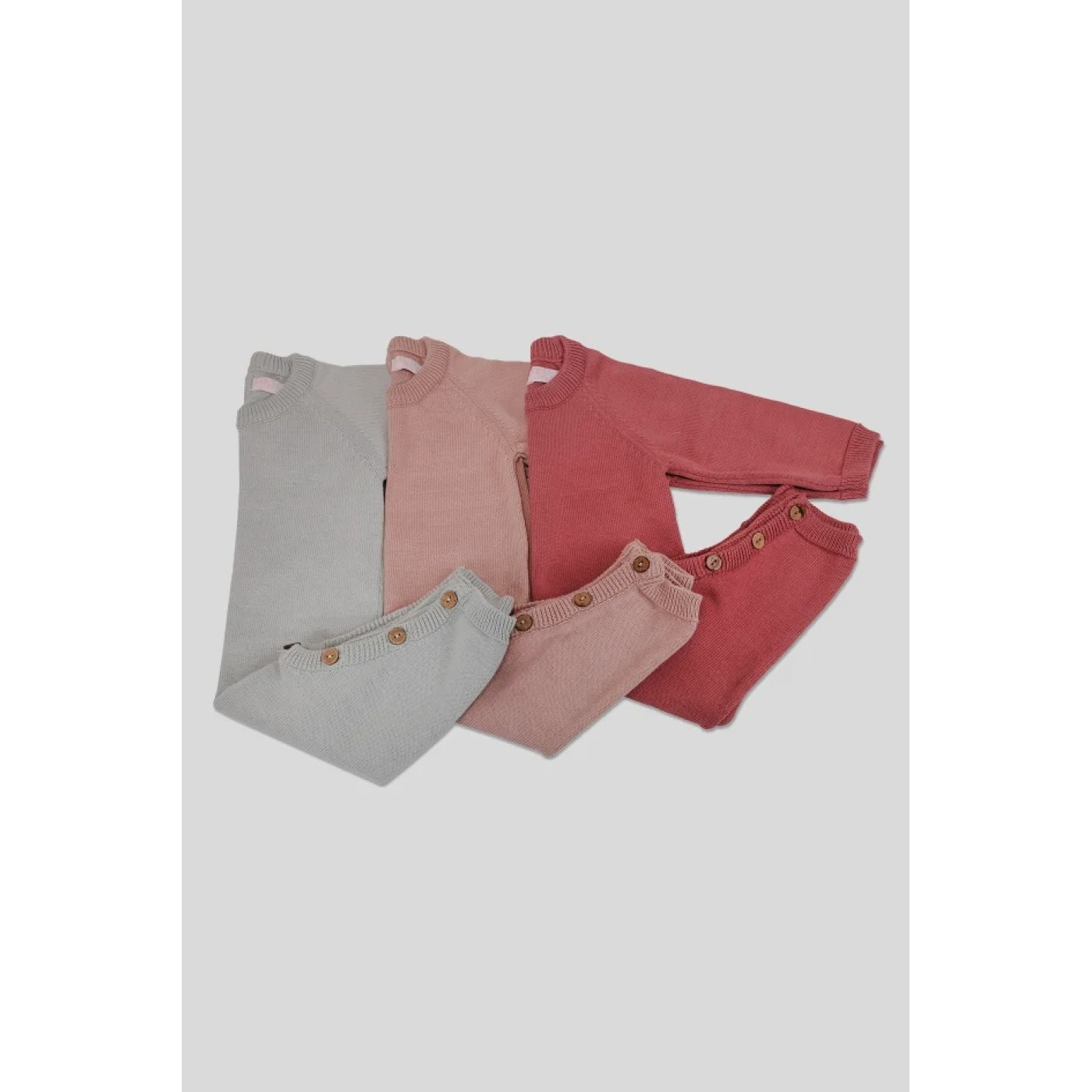 Lou Lou Baby Lupin Triko Tulum Pembe