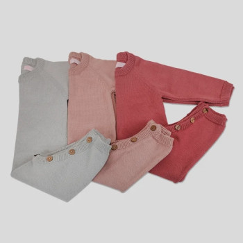 Lou Lou Baby Lupin Triko Tulum Pembe