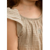 Olivia Haki Müslin Kız Çocuk Elbise 6-7 Yaş - LL-OLIVIAH-03 - 8684278026492