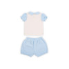 Flora Mavi/Ekru 2'li Kız Bebek Seti 36 Ay - LL-FLORALM-04 - 8684278026027