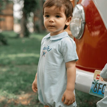 Lucas L'Air Açık Mavi Erkek Bebek Tulum Lucas L'Air Açık Mavi Erkek Bebek Tulum