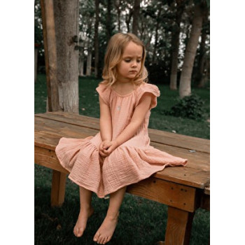 Olivia Somon Müslin Kız Çocuk Elbise Olivia Somon Müslin Kız Çocuk Elbise