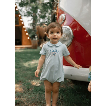 Lucas L'Air Açık Mavi Erkek Bebek Tulum Lucas L'Air Açık Mavi Erkek Bebek Tulum