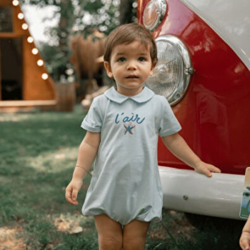 Lucas L'Air Açık Mavi Erkek Bebek Tulum Lucas L'Air Açık Mavi Erkek Bebek Tulum