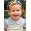 Flora Mavi/Ekru 2'li Kız Bebek Seti 36 Ay - LL-FLORALM-04 - 8684278026027