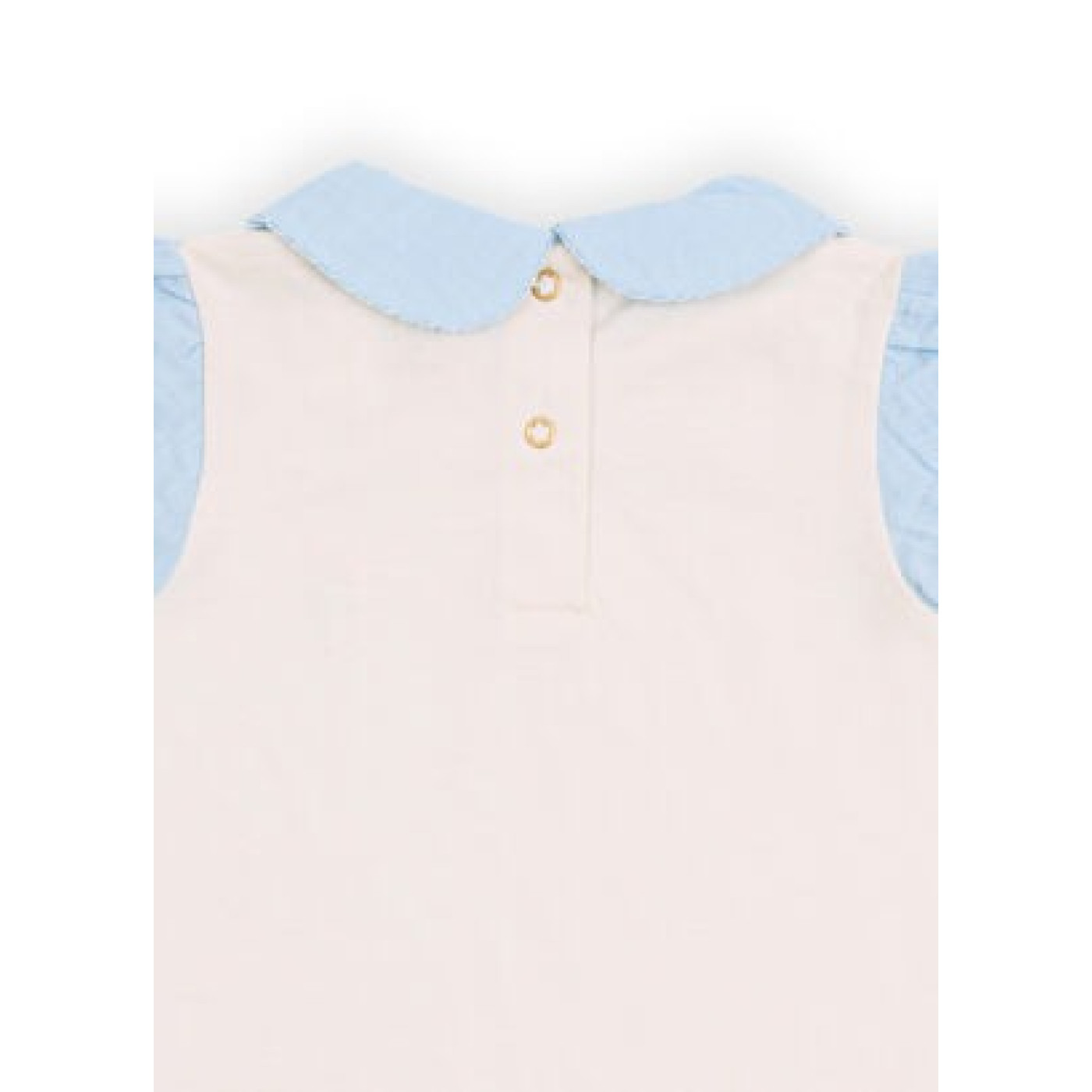 Flora Mavi/Ekru 2Li Kız Bebek Seti - LL-FLORALM-03 - 8684278026010