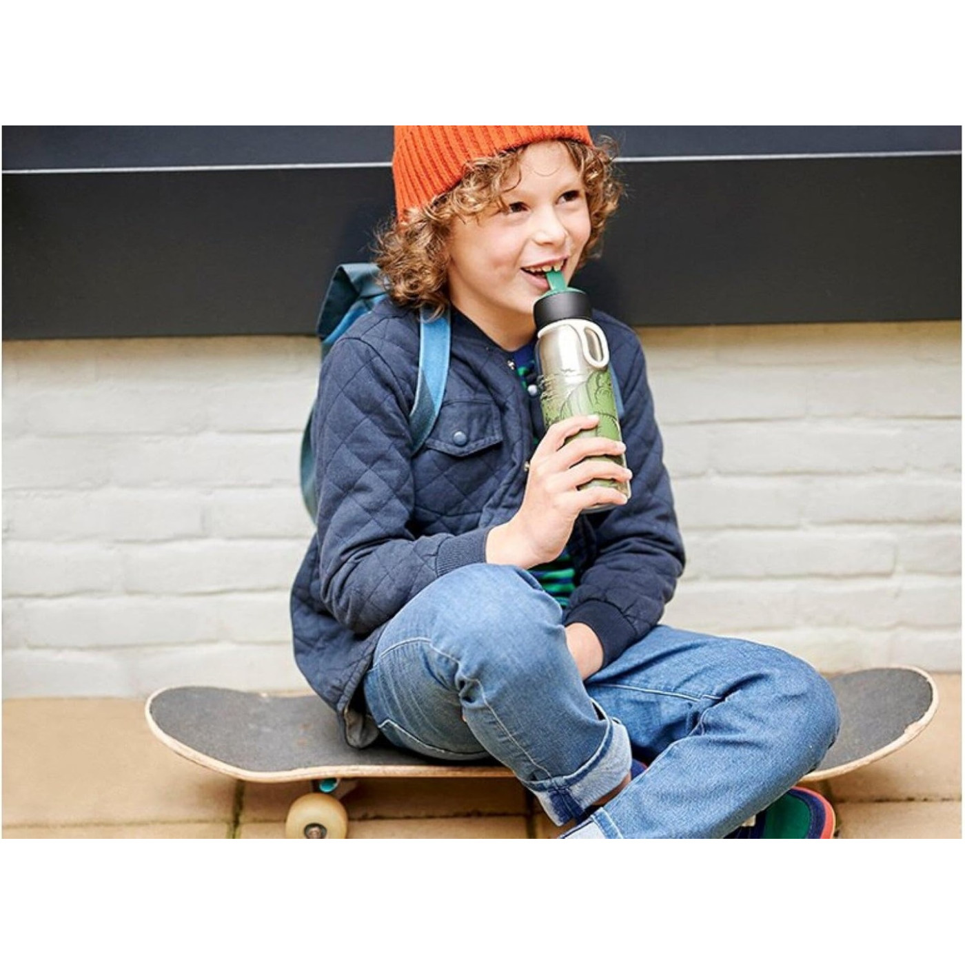 İnsulated Bottle Flip-Up Campus 350 Ml - Dino - 107458065381 - 8720294005476