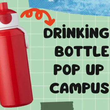Drinking Bottle Pop-Up Campus 400 Ml - Green Drinking Bottle Pop-Up Campus 400 Ml - Green