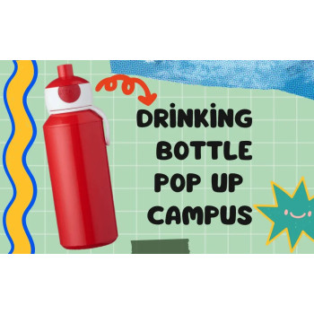 Drinking Bottle Pop-Up Campus 400 Ml - Green Drinking Bottle Pop-Up Campus 400 Ml - Green