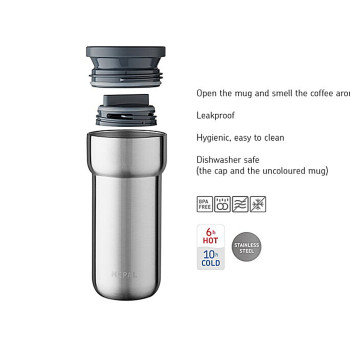 Mepal - İnsulated Mug Ellipse 475 Ml - Natural Brushed