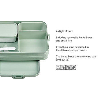 Bento Lunch Box Take A Break Large - '22 Nordic Blue Bento Lunch Box Take A Break Large - '22 Nordic Blue